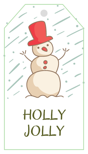 Holly Jolly Gift Tag Templates