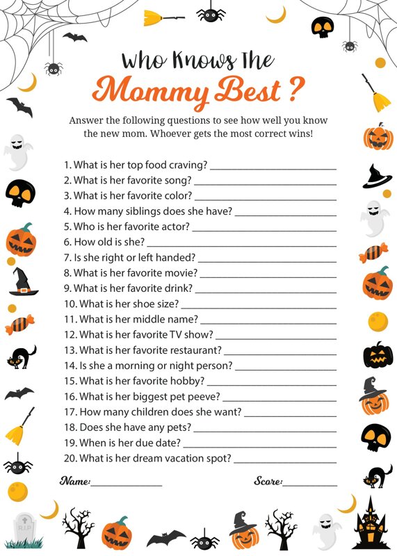 Halloween Who knows the Mommy best