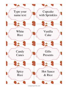 Editable Strawberries Food Labels