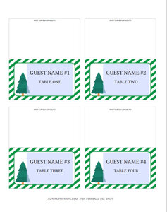 Christmas Place Cards