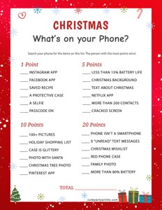 Christmas Whats on Your Phone