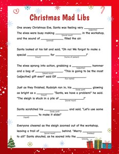 Christmas Mad Libs for Kids