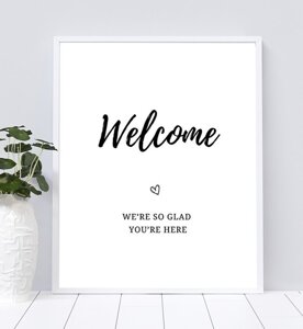 Welcome Table Sign