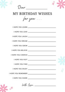 Birthday Wishes Card